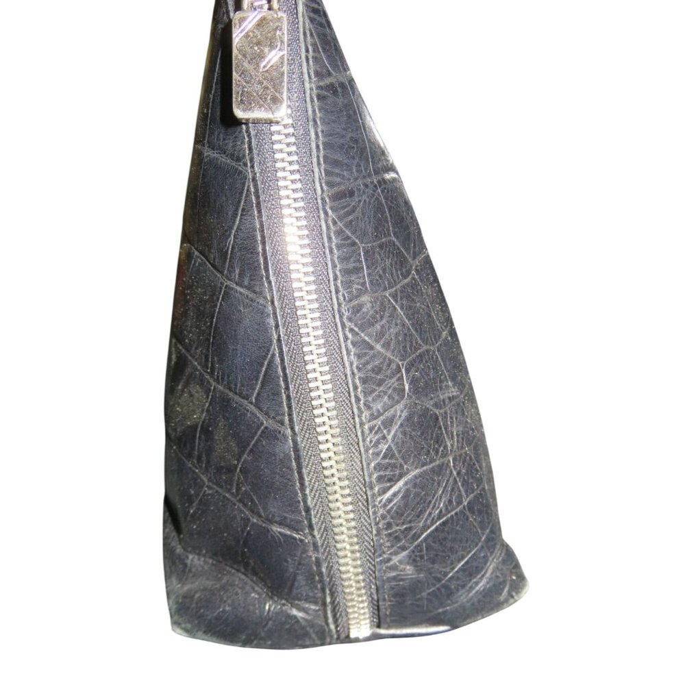 Furla Vintage black crocodile embossed Italian leather double handle bag - Picture 4 of 14